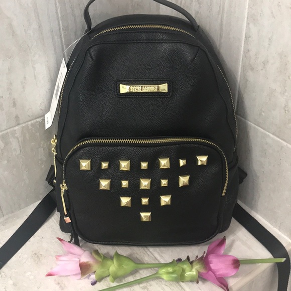 Steve Madden Handbags - Steve Madden Studded Black Mini Backpack NWT